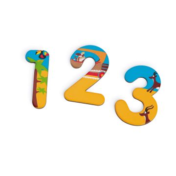 Set magnetic numere SAFARI, 60 de piese
