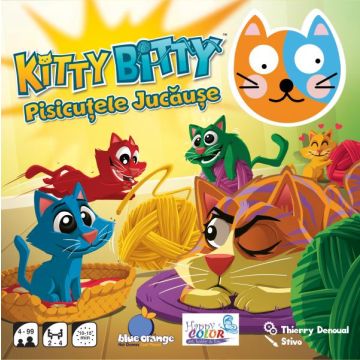 Joc de atentie si rapiditate KITTY BITTY - PISICUTELE JUCAUSE, Blue Orange