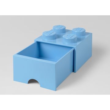 Cutie depozitare LEGO 2x2 cu sertar, albastru deschis (40051736)