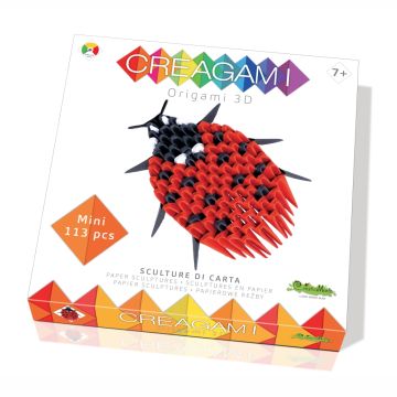 Buburuza origami 3D cu 109 piese, Creagami