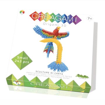 Papagal origami 3D cu 243 piese, Creagami