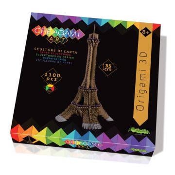 Turnul Eiffel origami 3D cu 1100 piese, Creagami