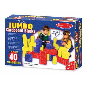 Melissa&Doug - Cuburi carton Jumbo 40