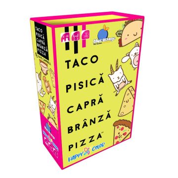 Joc de rapiditate si logica TACO PISICA CAPRA BRANZA PIZZA, Blue Orange