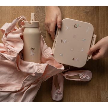 Caserolă gustări din Tritan cu 3 compartimente, model Balerina