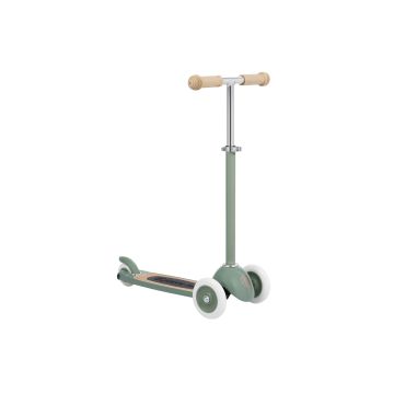 Trotineta cu trei roti, Banwood, inaltime reglabila, cadru aluminiu, verde, 3 ani+