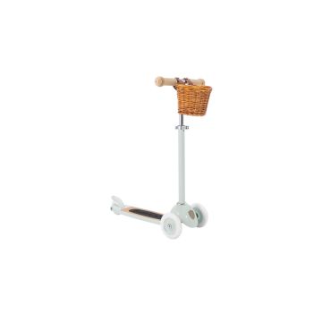 Trotineta cu trei roti, Banwood, inaltime reglabila, cadru aluminiu, verde menta, 3 ani+