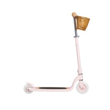 Trotineta copii, Banwood Maxi, inaltime reglabila, cadru aluminiu, roz, 6 ani+
