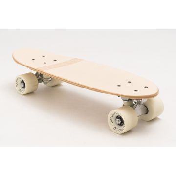 Skateboard Banwood, din lemn natural, crem, 3 ani+