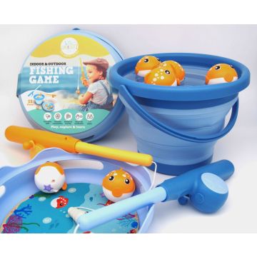 Joc de pescuit 11 In 1 cu galeata, CompacToys, set 11 piese