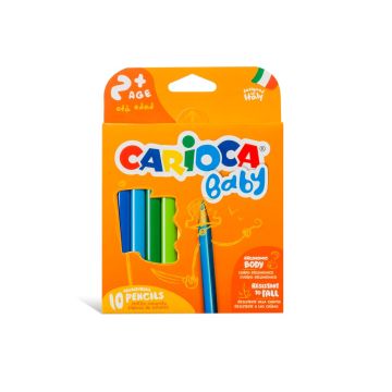 Creioane color Baby, varsta 2+, Carioca, 10/set