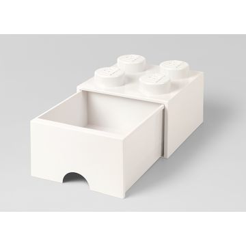 Cutie depozitare LEGO 2x2 cu sertar, alb (40051735)