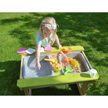 Masa de picnic senzoriala cu loc pentru nisip si apa (T1), Wendi Toys