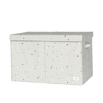Cufar pliabil pentru camera copiilor, material reciclat Terrazzo Green, 3 Sprouts