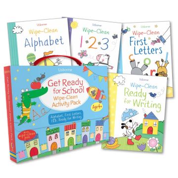 Get ready for school wipe-clean activity pack, Usborne