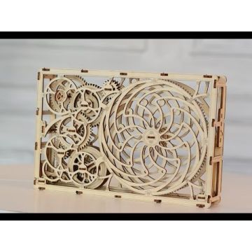 Tablou iluzie optica (Kinetic Picture) – puzzle mecanic 3D, Wooden.City