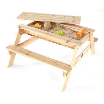 Masa picnic cu activitati pentru joc senzorial, Plum