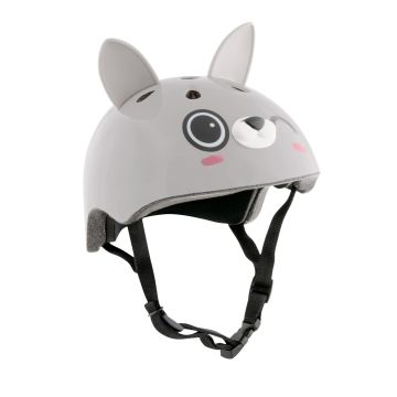 Casca protectie copii cu efect 3D, marimea 51-53, gri, Hudora