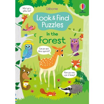 Carte cu activitati, Look and Find Puzzles In the Forest, Usborne