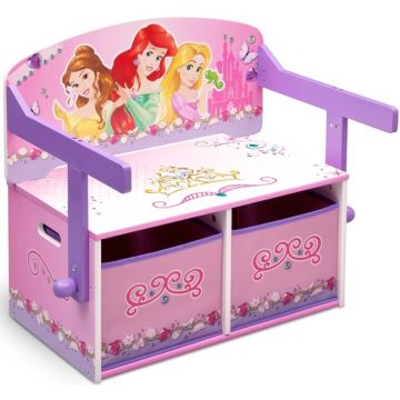 Mobilier 2 in 1 pentru depozitare jucarii Disney Princess