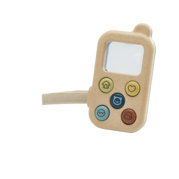 Jucarie telefon multicolor din lemn My First Phone, PLAN TOYS
