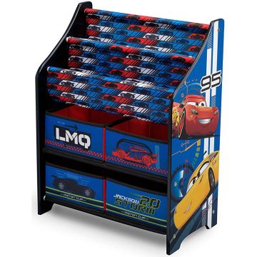 Organizator carti si jucarii cu cadru din lemn Disney LMQ