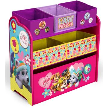 Organizator jucarii cu cadru din lemn Paw Patrol Girl