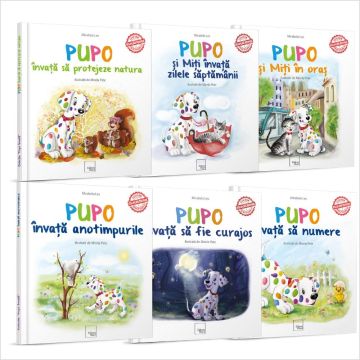 Set de 6 carti din colectia "Pupo invata..."