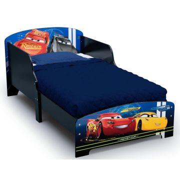 Pat cu cadru din lemn Disney Cars Team