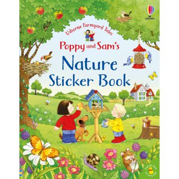 Carte cu autocolante Poppy and Sam's Nature Sticker Book, Usborne
