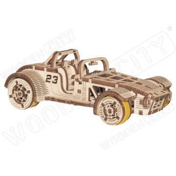 Masina Roadster - puzzle mecanic 3D, Wooden.City