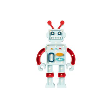 Lampa LITTLE LIGHTS Robot, Metalic Blue