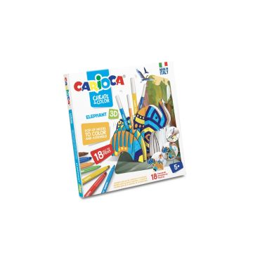 Set creativ Create & Color Elefant 3D Carioca