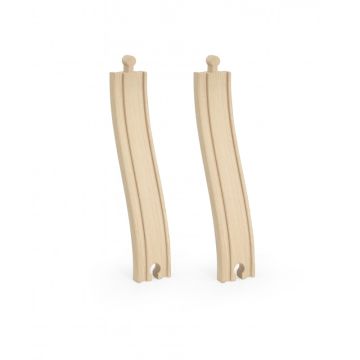 Set extensii sine din lemn in panta pentru trenulete, 2 buc,Viga