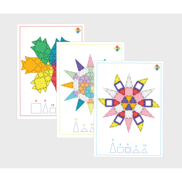 Set carduri Mandala pentru seturile magnetice de constructie
