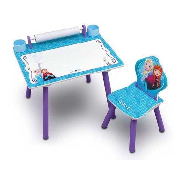 Set masuta pentru creatie si 1 scaunel Frozen