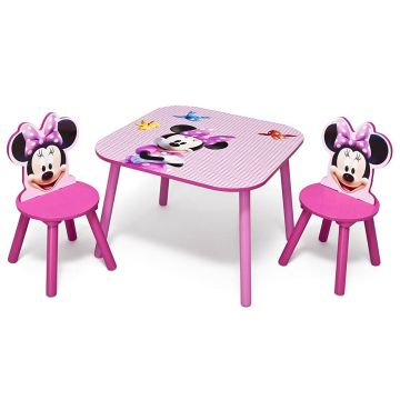 Set masuta si 2 scaunele Disney Minnie Mouse