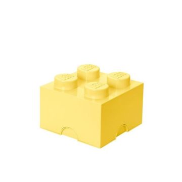 Cutie depozitare LEGO 2x2 galben deschis (40031741)