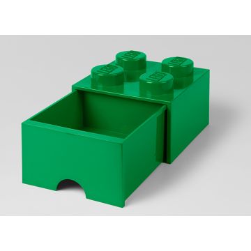 Cutie depozitare LEGO 2x2 cu sertar, verde (40051734)