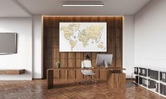 Harta lumii puzzle 3D de perete (XL), Wooden.City