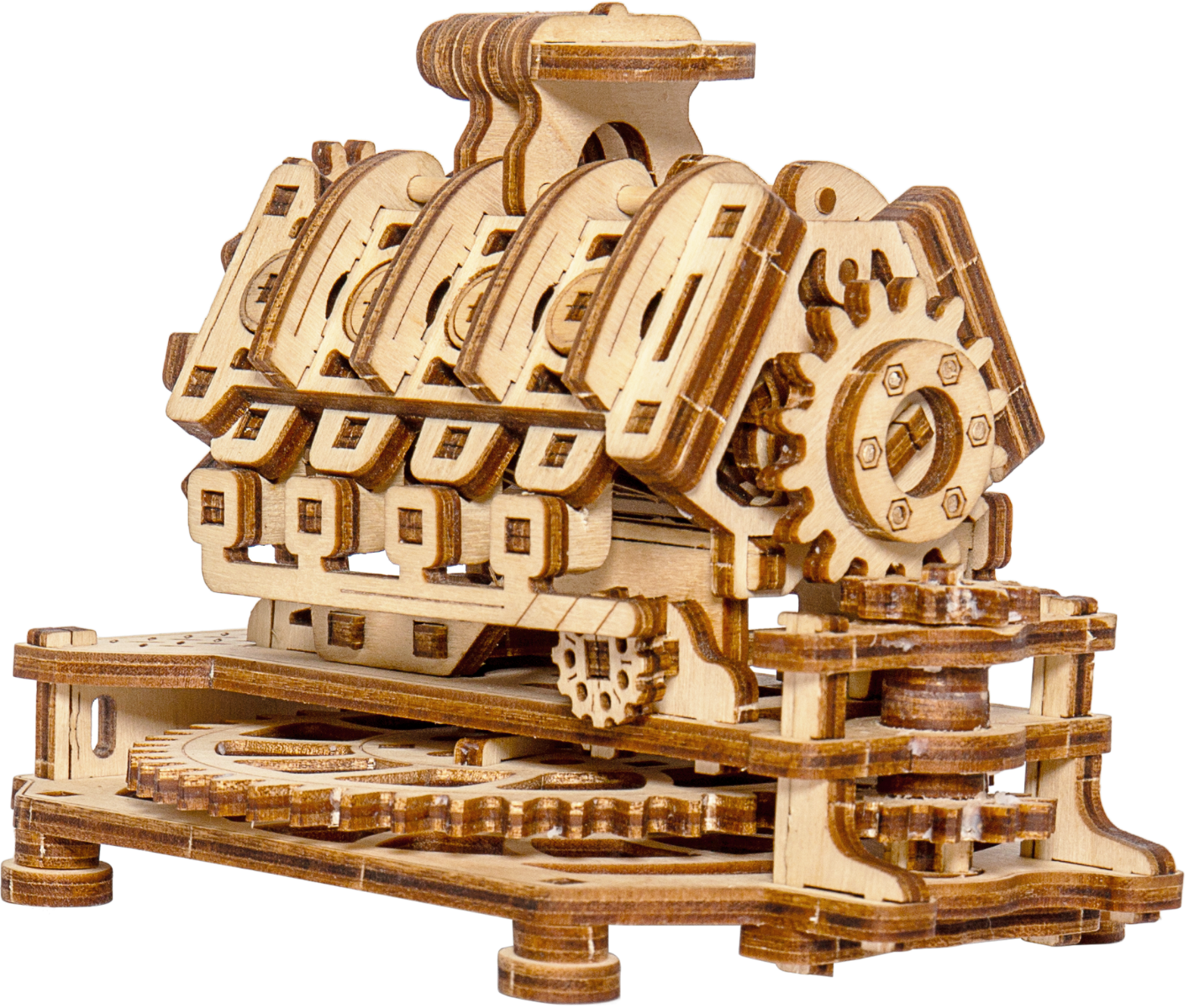 Motor V8 puzzle 3D mecanic