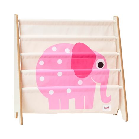 Raft organizator de carti pentru copii, Elefant, 3 Sprouts
