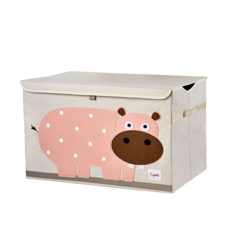 Cutie de depozitare XXL pentru camera copiilor, Hipopotam, 3 Sprouts