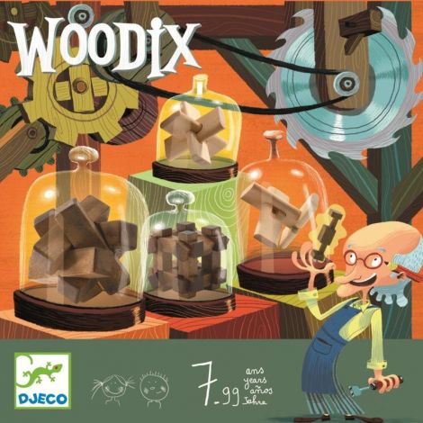 Woodix 6 jocuri logice din lemn