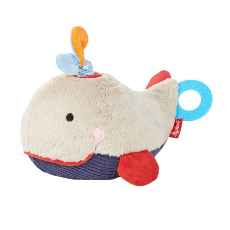 Jucarie senzoriala din plus cu activitati Balena, PlayQ Sigikid