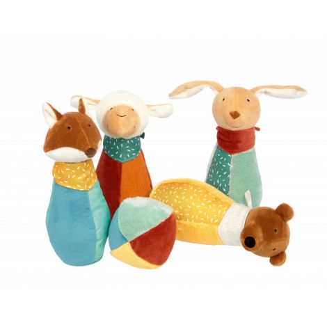 Set de bowling din plus Yellow, PlayQ Sigikid