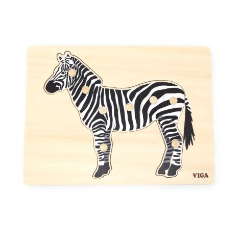 Puzzle Montessori, Zebra, Viga
