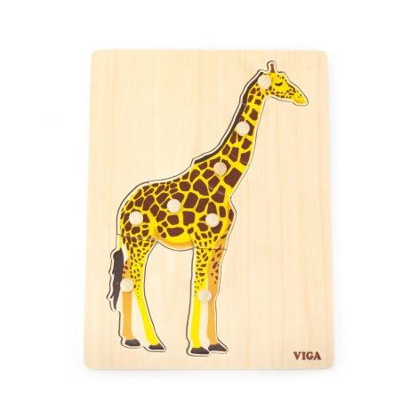 Puzzle Montessori, Girafa, Viga