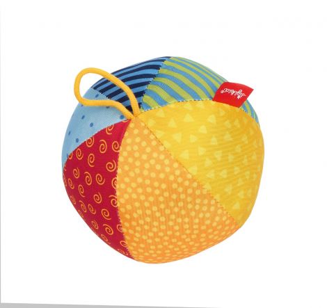 Minge din plus multicolora Patchwork cu zornaitoare, Sigikid