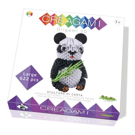 Urs Panda origami 3D cu 622 piese, Creagami
